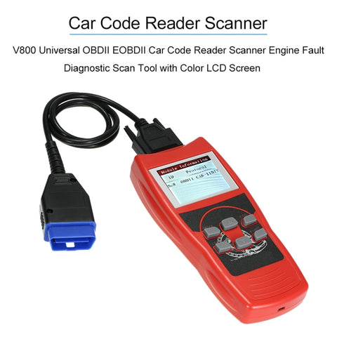 Outil de diagnostic pour testeur de garantie OBD2 pour mini lecteur de codes pour voiture V800, V800