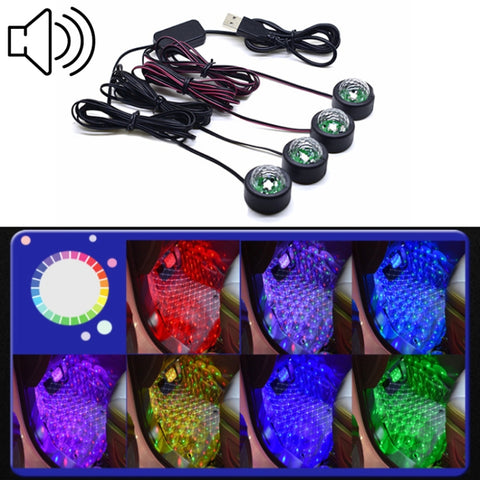 Luci LED Atmosfera per Auto con Controllo Vocale - Versione