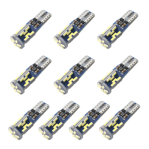10 Pezzi LED T10 Canbus 12V 3W 6000K 180LM Luci di Ingombro Auto