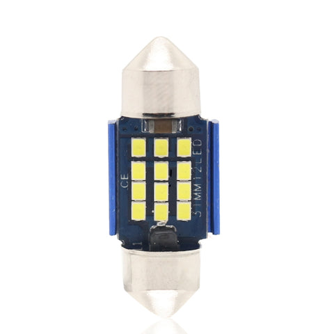 Lampada da Lettura per Auto 31mm 12LED SMD DC12-24V 1W 6000K 60LM -