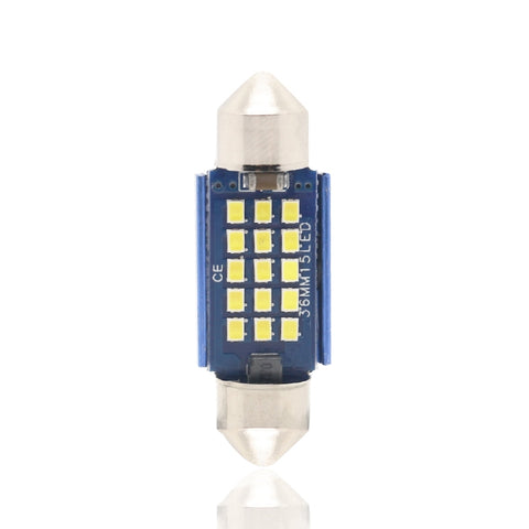 Lampada da Lettura per Auto 36mm DC12-24V 1W 6000K 60LM 15 LED SMD -