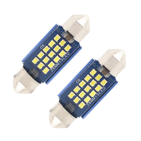 Lampada da Lettura per Auto 36mm DC12-24V 1W 6000K 60LM 15 LED SMD -