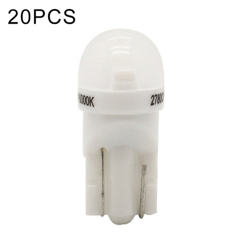 Lampade T10 LED SMD-3030 per Auto - 20 Pezzi, 12V, 0,25W, 6500K,