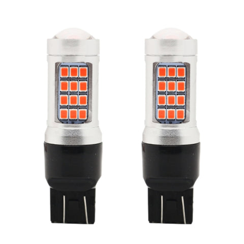 2 luci di stop stroboscopiche per auto DC 12V / 2.2W 7443 con lampade SMD-2835 da 42 LED, 7443 Strobe