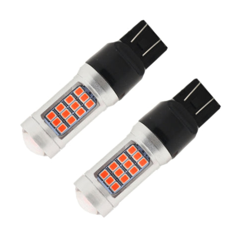 2 luci di stop stroboscopiche per auto DC 12V / 2.2W 7443 con lampade SMD-2835 da 42 LED, 7443 Strobe