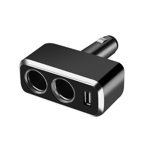 SHUNWEI SD-1909 Caricatore USB 2 in 1 da 80 W 0,8 A per auto Accendisigari con rotazione libera da 90 gradi, SD-1909 (Nero), SD-1909
