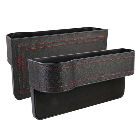 Scatola in pelle per console del sedile del conducente principale e vice conducente multifunzionale da 2 pezzi, Seat Console Leather Box (Black), Seat Console Leather Box (Beige), Seat Console Leather Box (Red), Seat Console Leather Box (Brown)