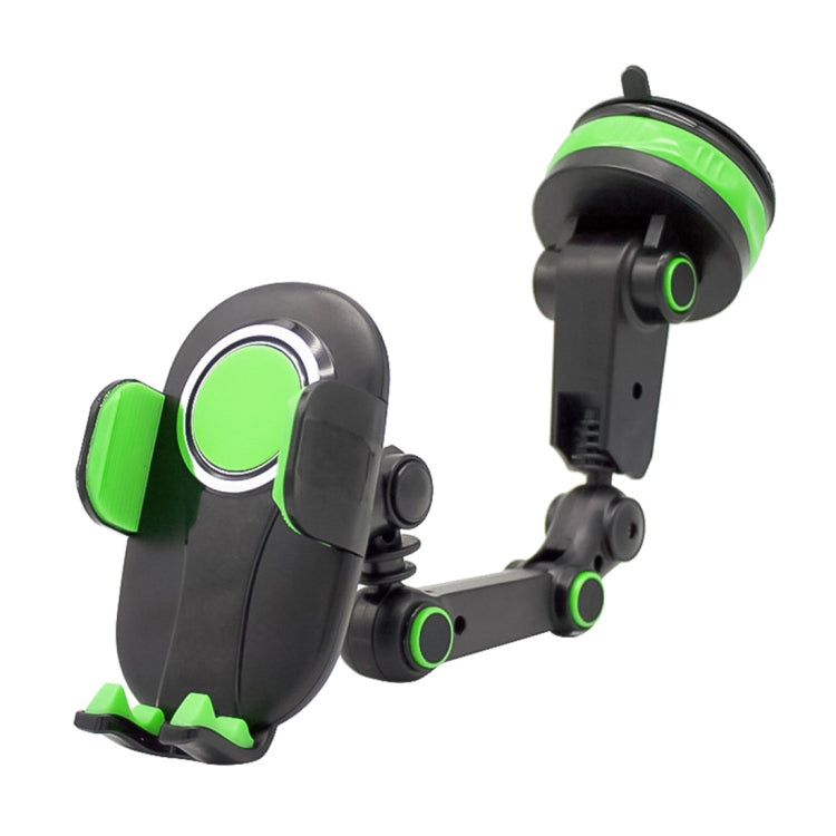 ZP-X0466 Supporto per cellulare con ventosa rotonda telescopica girevole a 360 gradi per auto, ZP-X0466 (Green), ZP-X0466 (Grey)