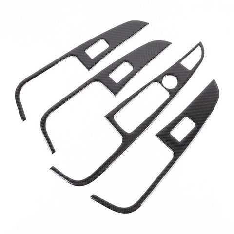 Autocollant décoratif pour impulsion de sol le plus fin pour voiture en fibre de carbone à 4 pièces pour BMW X5 2020, bouton de lève-vitre