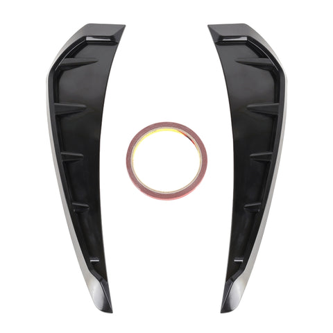 Adhésif décoratif extérieur en silicone morbido pour voiture pour 2 personnes, noir brillant, Bright Black