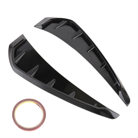 Adhésif décoratif extérieur en silicone morbido pour voiture pour 2 personnes, noir brillant, Bright Black