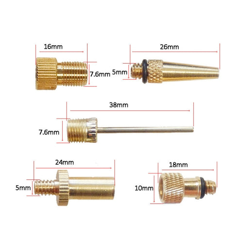16 in 1 Inflator Adapter for Bikes - US, UK, French Tips