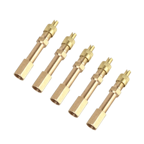 Tuyau prolongateur gonflable pour valve pneumatique pour voiture à 5 pièces, longueur: 50 mm, 50 mm