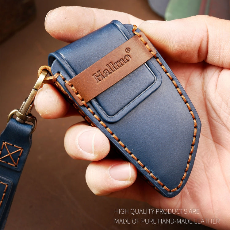 BMW Cowhide Leather Key Case - Stylish & Durable Protection