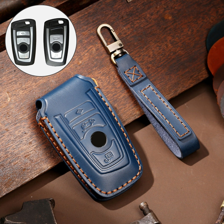 Cowhide Leather Key Case for Old BMW - Durable Protection
