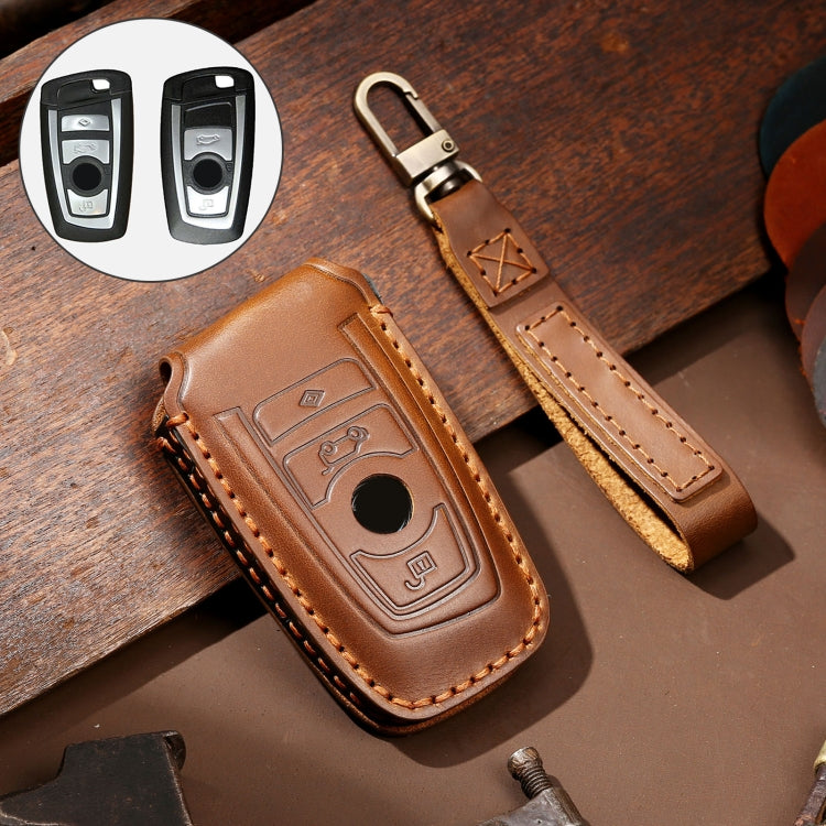 Cowhide Leather Key Case for Old BMW - Durable Protection