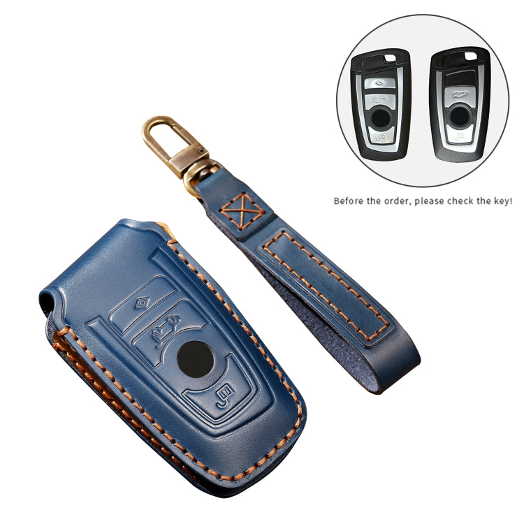Cowhide Leather Key Case for Old BMW - Durable Protection