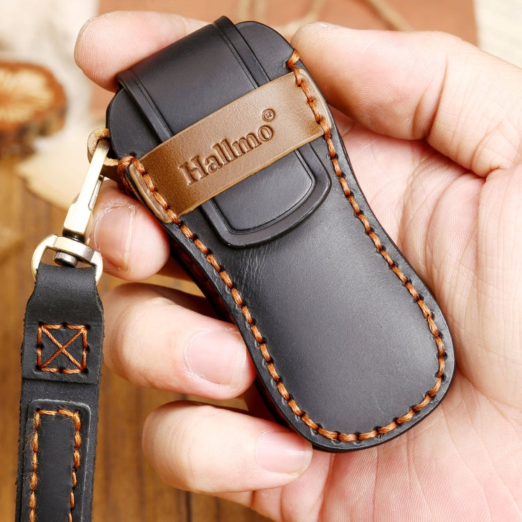 Porsche Macan Leather Key Case - Stylish Cowhide Protection
