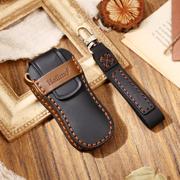 Premium Cowhide Leather Key Cover for Porsche Macan 2021