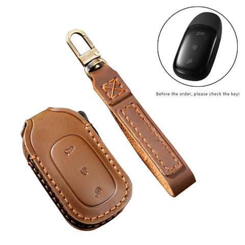Custodia protettiva per chiave Hallmo en pelle di vacchetta per auto par LEADING IDEAL One, Pour LEADING IDEAL One