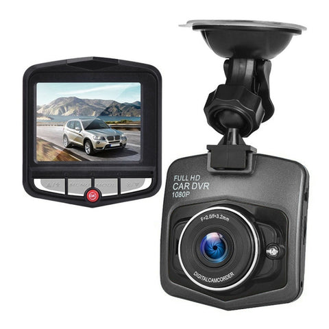 Scudo di registrazione singolo per auto da 2,4 pollici 480P Registratore di guida Supporto DVR Monitoraggio parcheggio/Registrazione in loop (Nero), 2.4 inch