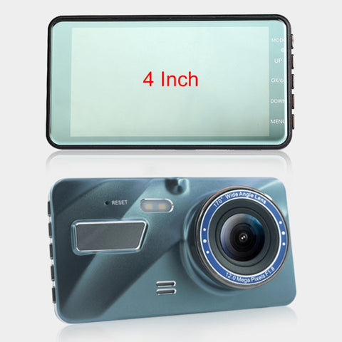 Touch screen da 4 pollici per auto 2.5D HD 1080P Doppia registrazione Registratore di guida DVR Supporto monitoraggio / Registrazione in loop, 4 pollici Touch Screen