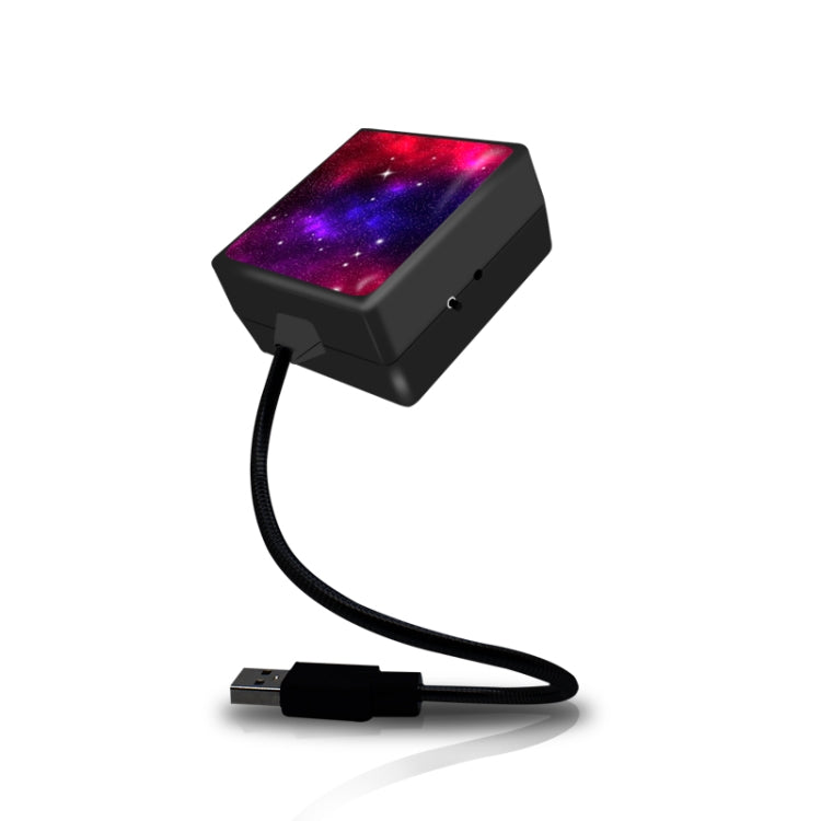 c208-5v-0-1w-ipx4-usb-stella-rotante-per-auto-luci-lampada-per-atmosfera-cielo-stellato-rosso-blu-c208-red-blue - immagine 1