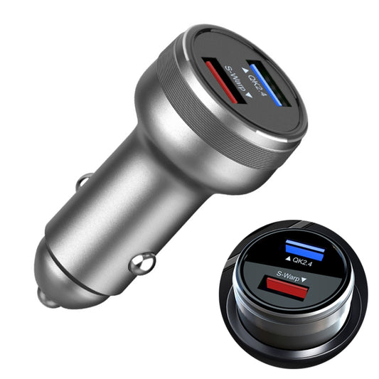 caricabatterie-flash-per-auto-dash-warp-da-30-w-per-oneplus-30w-silver-30w-red-30w-black - immagine 1