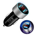 5V 3.1A Car Dual USB Charger with LED Display - Multiple