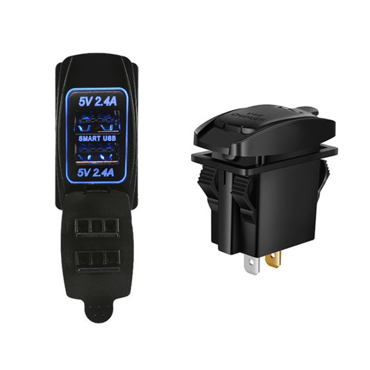 caricabatterie-per-cellulare-fronte-retro-da-auto-4-8a-4-8a - immagine 1