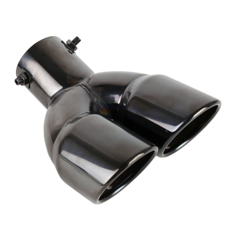 Tubo di punta del silenziatore di scarico a gomito in acciaio inossidabile per styling auto universale, diametro interno: 6 cm, Elbow Inside Diameter: 6cm (Grey), Elbow Inside Diameter: 6cm (Blue), Elbow Inside Diameter: 6cm (Silver)