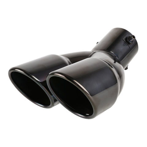 Tubo di punta del silenziatore di scarico a gomito in acciaio inossidabile per styling auto universale, diametro interno: 6 cm, Elbow Inside Diameter: 6cm (Grey), Elbow Inside Diameter: 6cm (Blue), Elbow Inside Diameter: 6cm (Silver)