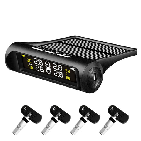 YB-P0248 Rilevatore di monitoraggio della pressione dei pneumatici TPMS integrato solare wireless universale per auto, YB-P0248