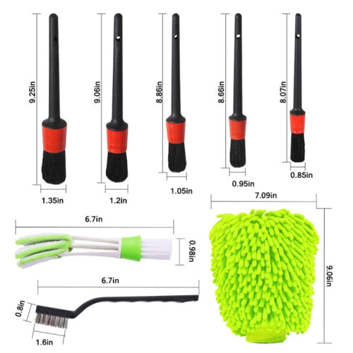 11 in 1 Car Wash Cleaning Brush Set for Effective Care