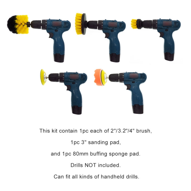 12-in-1 Electric Drill Brush Set for Glass & Surface