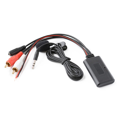 Cavo telefonico Bluetooth per auto 2RCA Lotus Male Head AUX Music + MIC, lunghezza cavo: 1,5 m, Car 2RCA Lotus Male Head AUX Cable