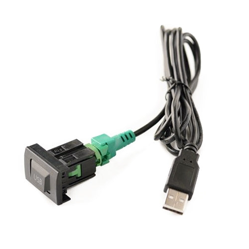 Car Center Console CD Reserved Position Modified 3.3 x 2.3cm USB Interface Conversion Cable  for Volkswagen / Audi / Skoda, Cable Length: 1m            ...