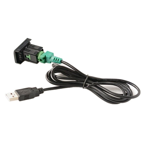 Car Center Console CD Reserved Position Modified 3.3 x 2.3cm USB Interface Conversion Cable  for Volkswagen / Audi / Skoda, Cable Length: 1m            ...