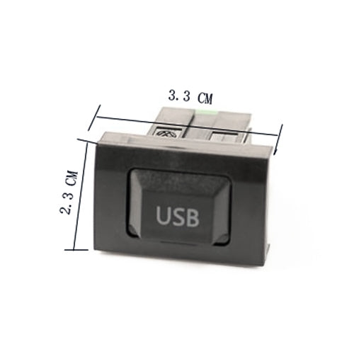 Car Center Console CD Reserved Position Modified 3.3 x 2.3cm USB Interface Conversion Cable  for Volkswagen / Audi / Skoda, Cable Length: 1m            ...