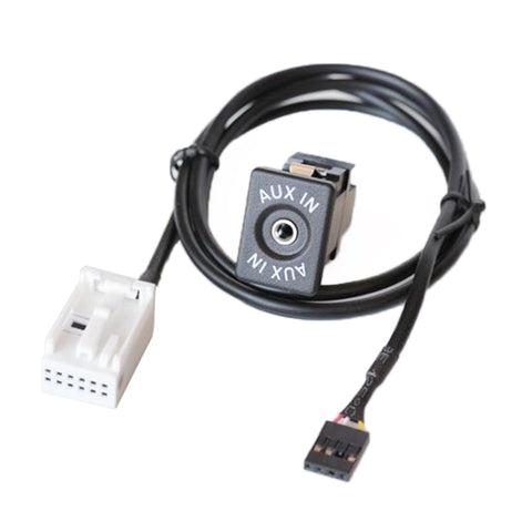 Connettore interfaccia AUX per scatola portatile per auto + cablaggio per Volkswagen Bora / Audi, For Volkswagen Bora