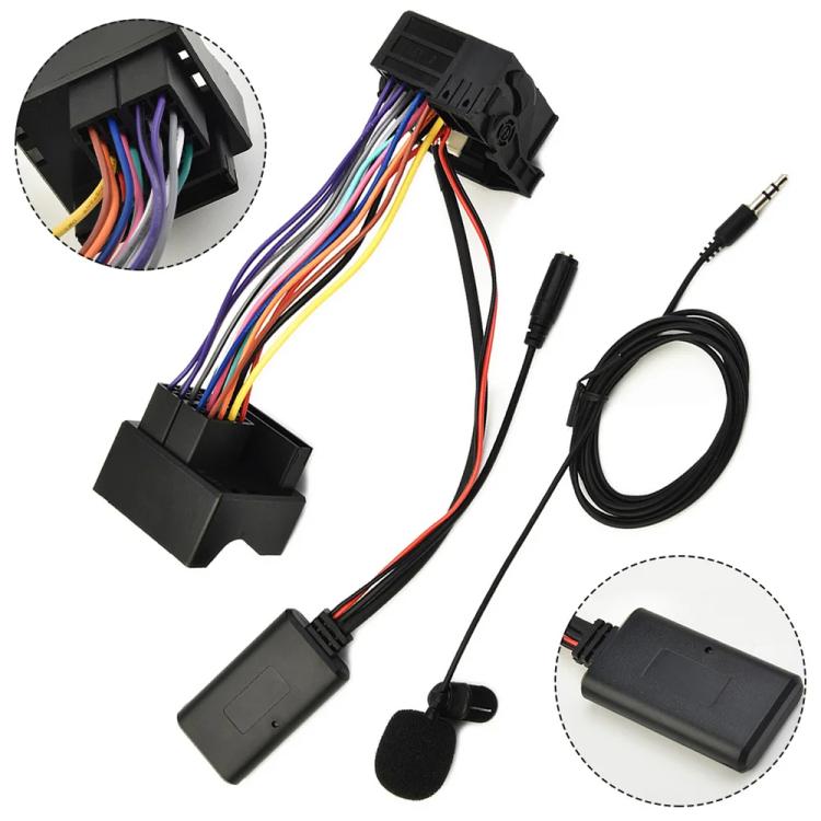 Bluetooth AUX Audio Cable with MIC for BMW E60 Replacement
