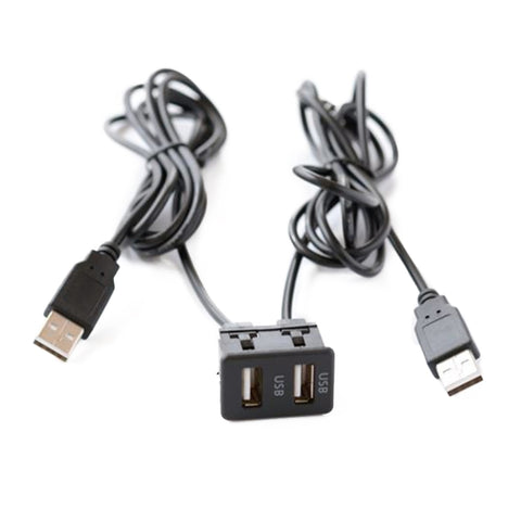 Prise en charge de l'interrupteur de câble électrique avec double interface USB modifiée universelle pour voiture pour Alpine / Pioneer, USB+USB
