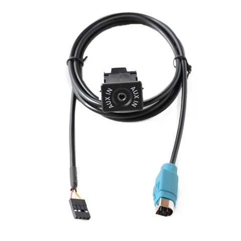 Interfaccia AUX per auto + cavo per Alpine kce-237b 101E 102E 105E 117e 123e 305S 520C, For Alpine kce-237b 101E