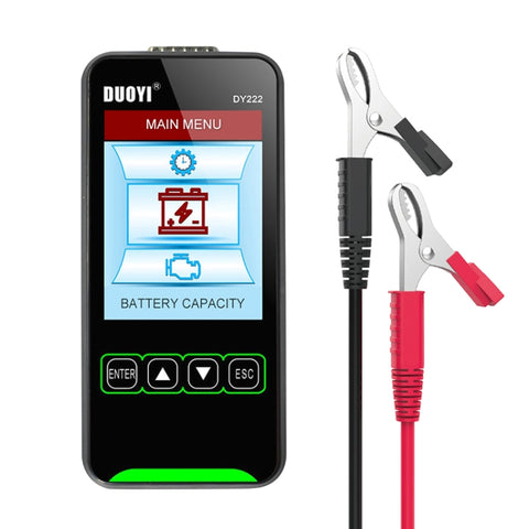 Tester per batteria per auto DUOYI DY222 12V / 24V, DY222
