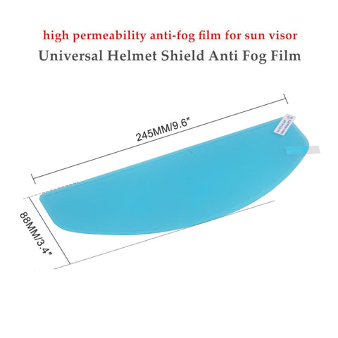MB-HS001 Pellicola antipioggia ad alta permeabilità con specchietto parasole per casco moto, Rainproof Film