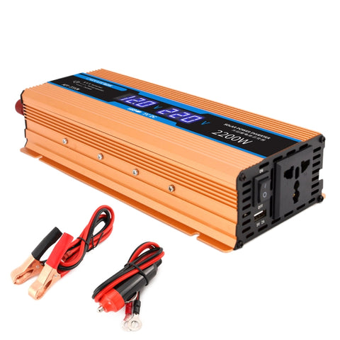 Convertitore di Potenza Carmaer 24V a 220V 2200W con Doppio Display