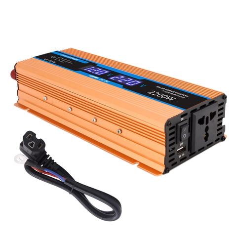 Convertitore di Potenza Carmaer 48V a 220V, 2200W con Doppio Display