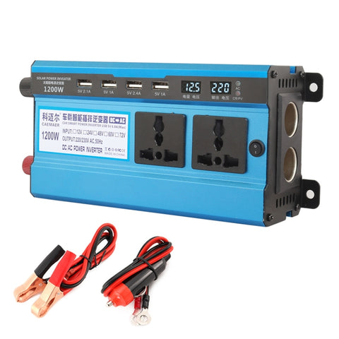 Convertitore di Potenza Carmaer 12V a 220V 1200W con Doppio Display