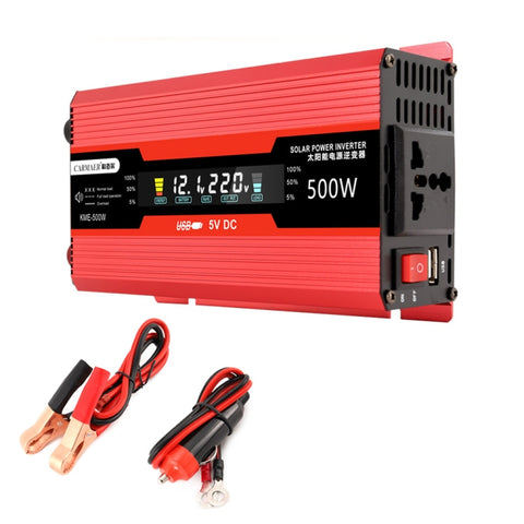 Convertitore di alimentazione 12V a 110V Carmaer con display LCD -
