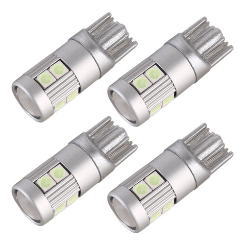 Set di 4 Luci di Ingombro per Auto T10 DC12V 2W con 9 LED SMD-3030 in